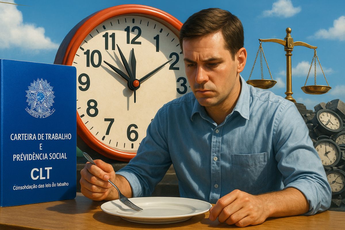 Lei do horário de almoço garante mínimo de 1 hora em jornadas acima de 6 horas e 15 minutos até 6 horas