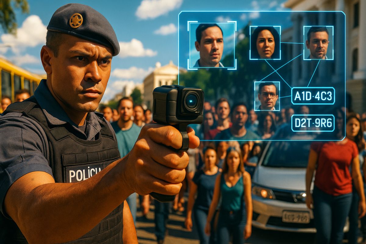 Novas câmeras corporais da PM transformam registro passivo em monitoramento ativo, integrando inteligência policial ao corpo de cada agente