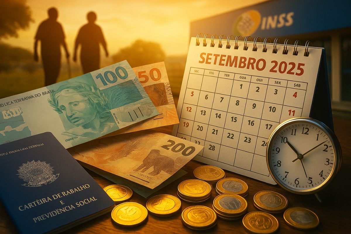 Calendário do INSS de setembro a outubro de 2025 libera pagamentos
