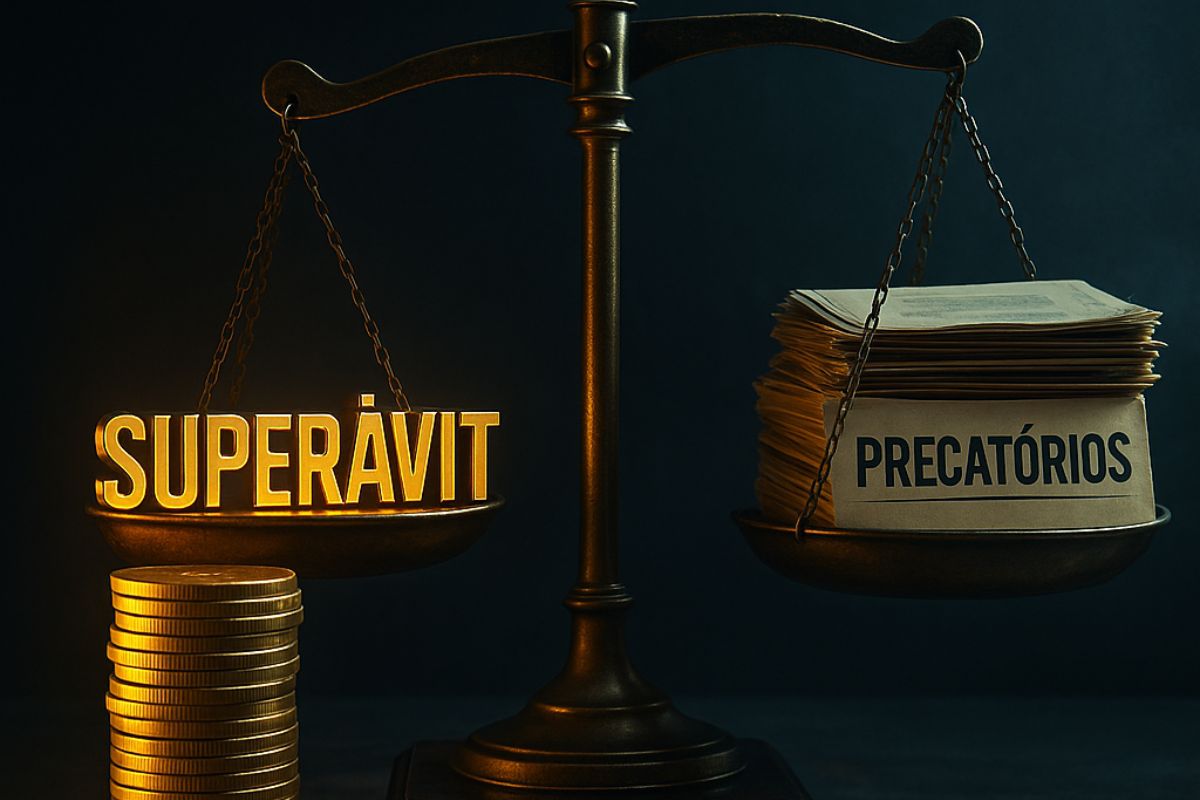 O superávit é fachada: sem contar precatórios, o Brasil continua no vermelho.