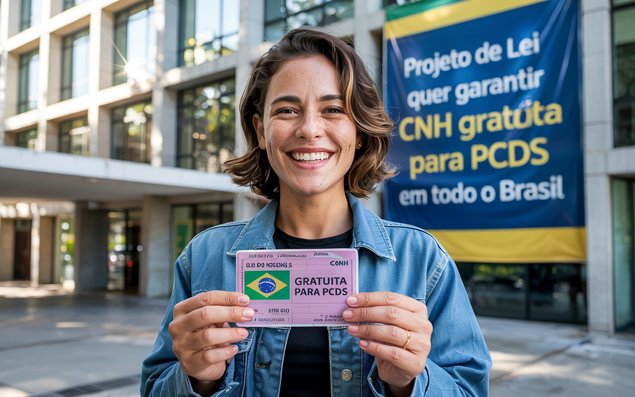 Projeto de lei quer garantir CNH gratuita para PCDs em todo o Brasil com isenção de taxas, exames e aulas extras