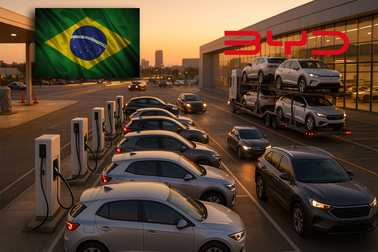 Rede vira tapete vermelho para elétricos e BYD acelera para 250 lojas até dezembro com foco em cidades do interior