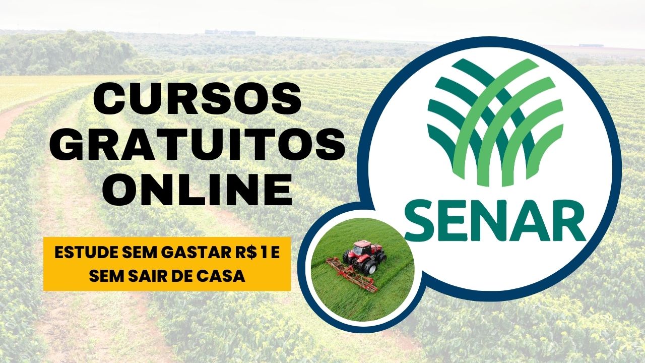 O Senar abre matrículas para cursos gratuitos no modelo EAD, com mais de 200 oportunidades para produtores rurais aprimorarem habilidades e impulsionarem a renda.