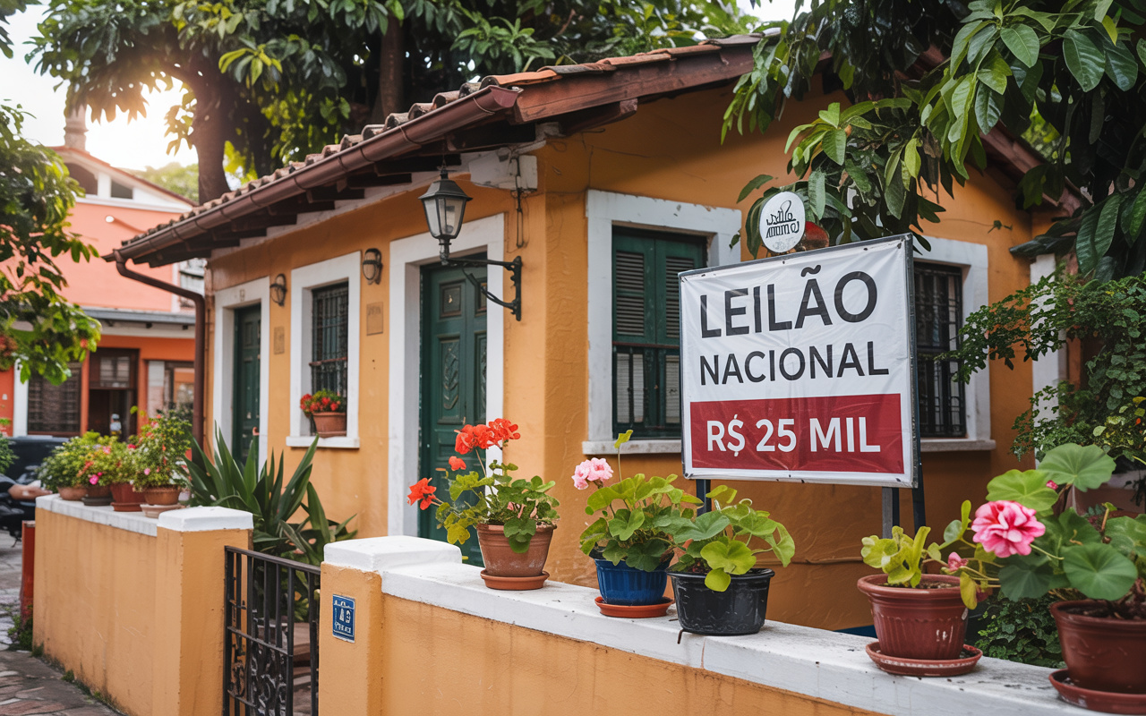 Santander realiza leilão nacional com casas a partir de R$ 25 mil; imóveis estão espalhados por 19 estados e incluem opções em São Paulo, Rio, Minas, Bahia e mais