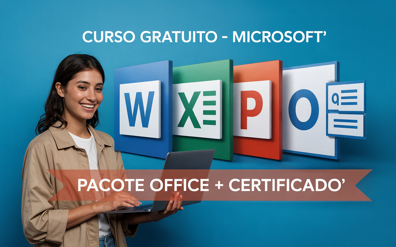 Sem gastar nada! Microsoft oferece curso gratuito de Word, Excel e PowerPoint com certificado e promete ajudar jovens brasileiros na corrida pelo primeiro emprego