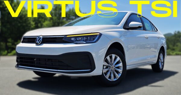 Volkswagen Virtus TSI 2024 faz quase 20 km/l, porta-malas de 521 litros, autonomia de 529 km com um único tanque e se torna boa opção para quem gosta de viajar