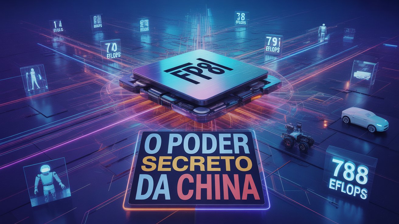 China prevê salto de 40% em poder de computação até 2025 com chips FP8 e 788 EFLOPS, impulsionando IA em cidades, saúde e agricultura.