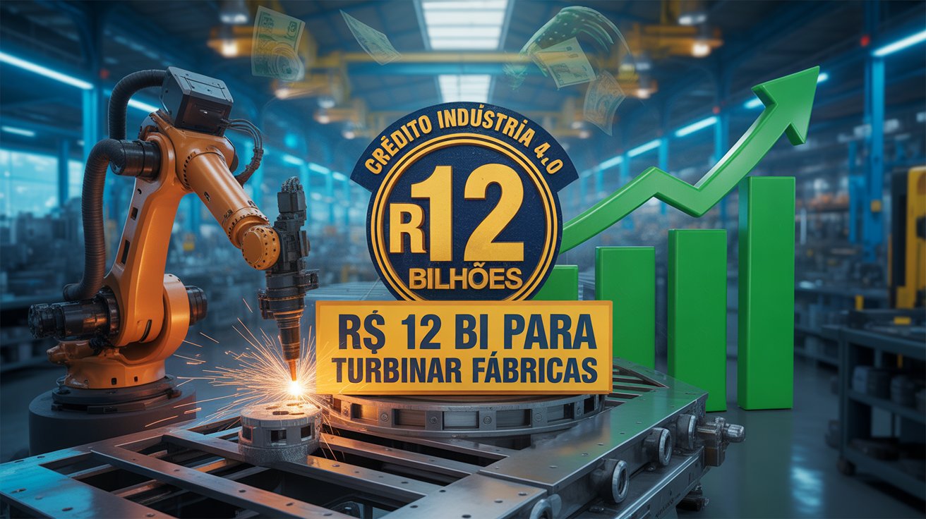 Governo lança crédito de R$ 12 bi com juros reduzidos e depreciação acelerada para modernizar máquinas e turbinar competitividade.
