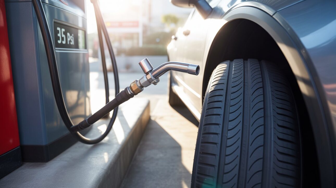 Neumáticos calibrados correctamente disminuyen la resistencia al rodamiento y hacen toda la diferencia en el consumo de gasolina y etanol. (Imagen: reproducción/ IA)