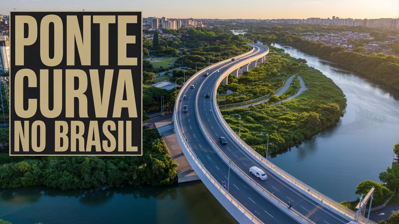 Joinville investe R$ 25,9 milhões em ponte curva com tecnologia cantitravel para cruzar o rio Itaum, preservando vegetação nativa e melhorando mobilidade.