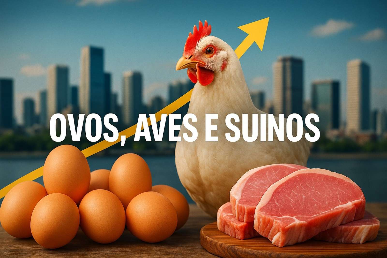 produção e exportação de ovos, aves e suínos