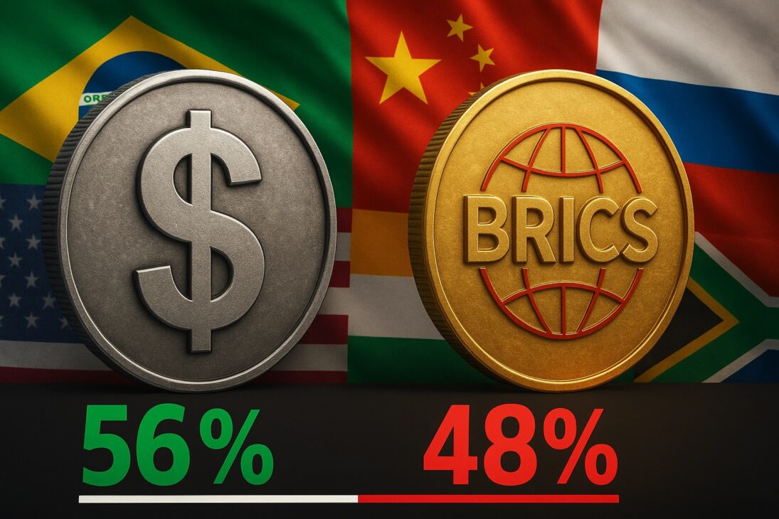Alternativa al dólar divide a los brasileños: 56% rechazan a EE. UU. y 48% apoyan moneda de BRICS como nueva referencia monetaria