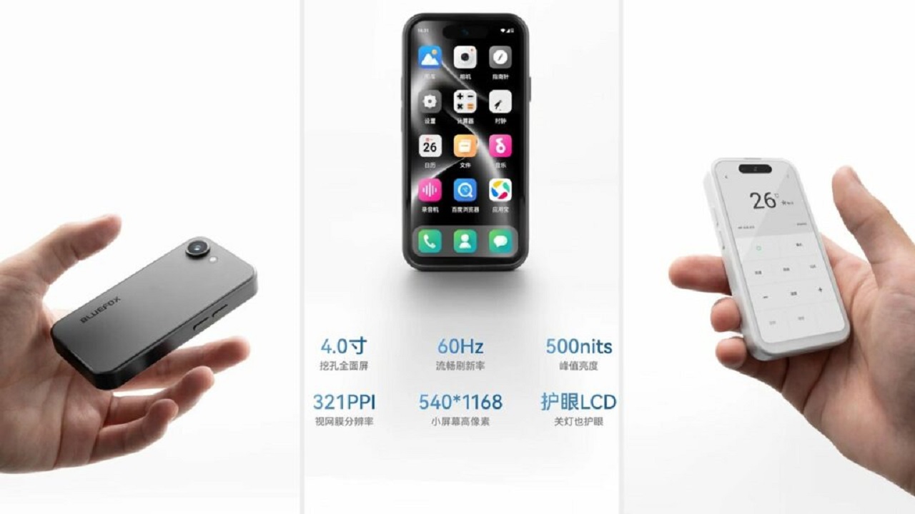 Compacto y barato: Bluefox NX1 con Android 15, pantalla de 4", cámara Sony y diseño de iPhone cuesta US$ 83