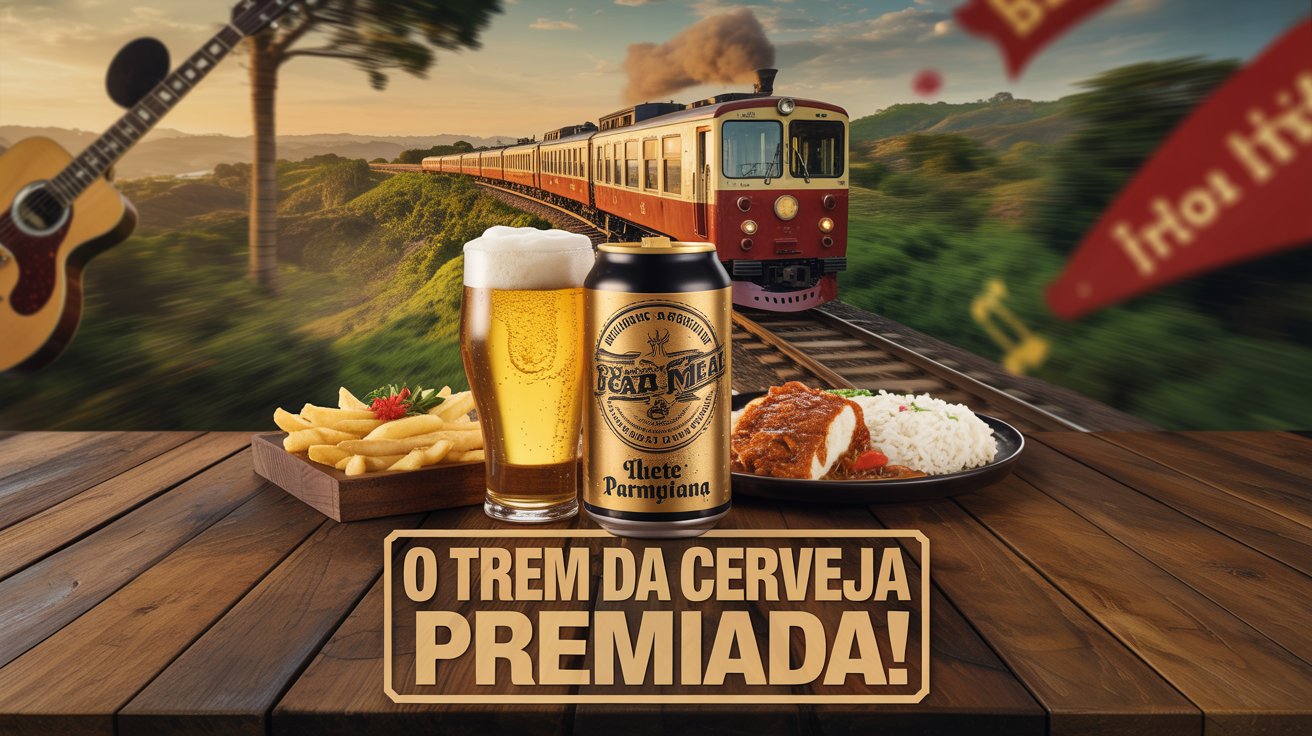Descubra o Beer Train: viagem de trem no interior de SP com degustação de cervejas premiadas, almoço típico e tributo ao Iron Maiden.