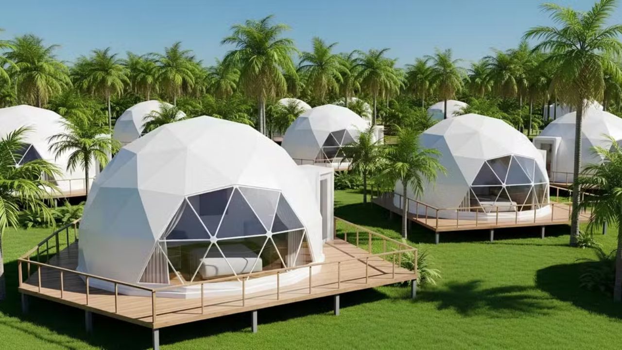 Casas redondas conquistam espaço no Brasil. Domos ecológicos oferecem construção sustentável, baixo custo e design inovador!