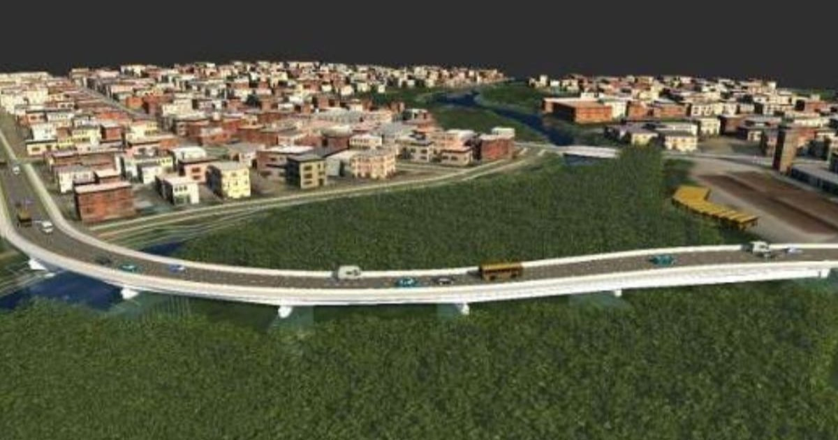 Joinville invierte R$ 25,9 millones en puente curvo con tecnología cantitravel para cruzar el río Itaum, preservando vegetación nativa y mejorando movilidad. (Foto: Divulgación)