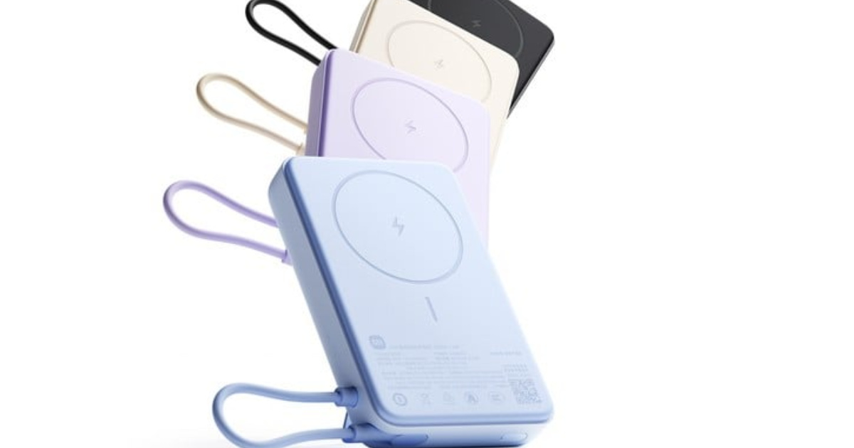 Conoce el Magnetic Stand Power Bank 10000 7.5W de Xiaomi, con carga rápida, cable flexible y soporte magnético para celulares. Descubre más. (Imagen: Reproducción/Xiaomi)