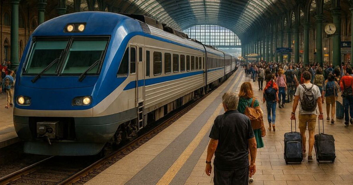 Nueva ferrovia multimillonaria conectará Porto Alegre a Gramado en 1 hora con tren expreso, estación en el aeropuerto y un impacto en el turismo. (Imagen: IA/ChatGP)