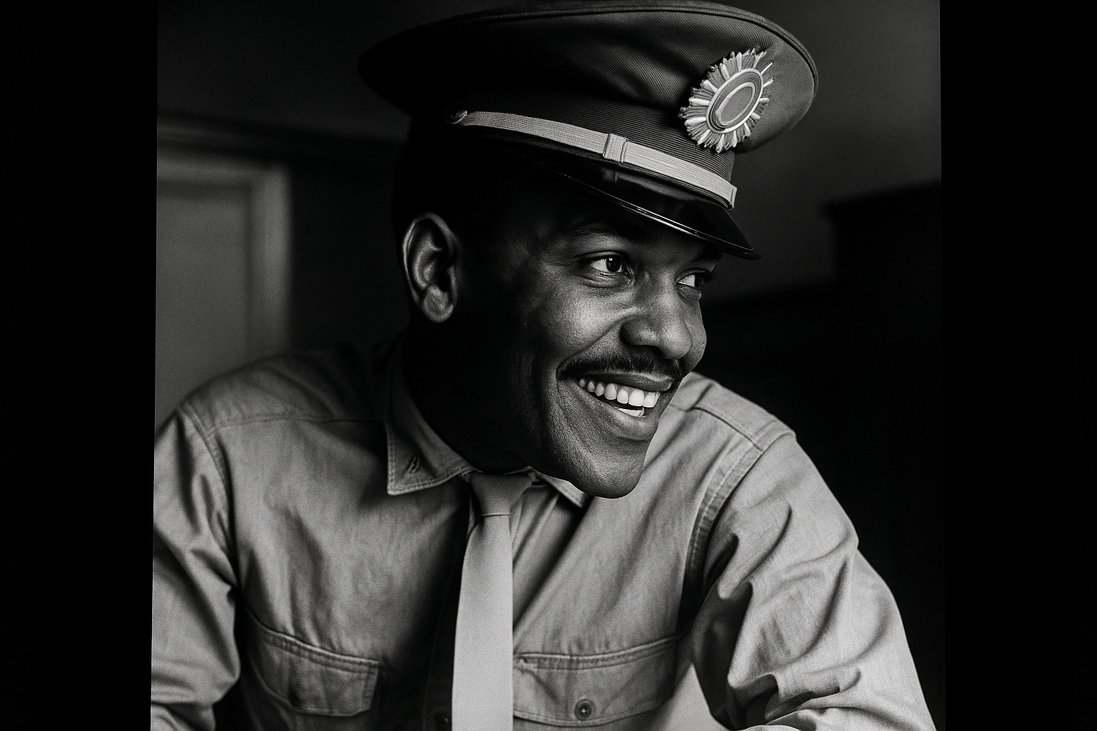 Martinho da Vila jovem entre a farda militar e o samba brasileiro