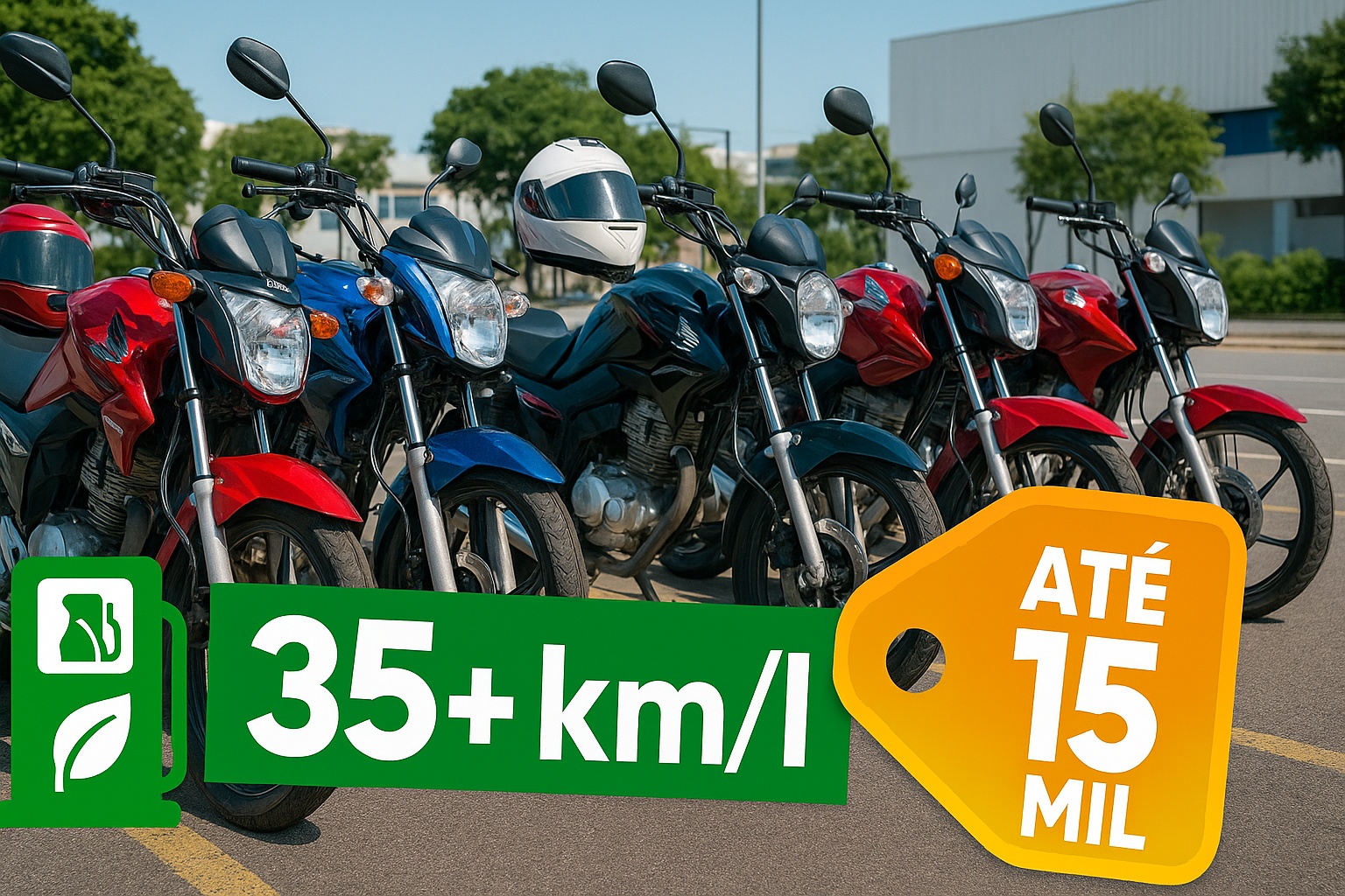 5 motos usadas até R$ 15 mil que rodam mais de 35 km/l, têm manutenção barata e são as mais procuradas por quem roda todo dia