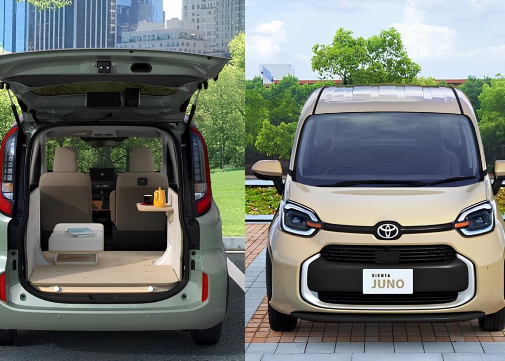 'Chevrolet Spin' de Toyota tiene motor híbrido, tracción en las cuatro ruedas y puede convertirse en sala de estar u oficina con kit opcional — conoce la Sienta Juno