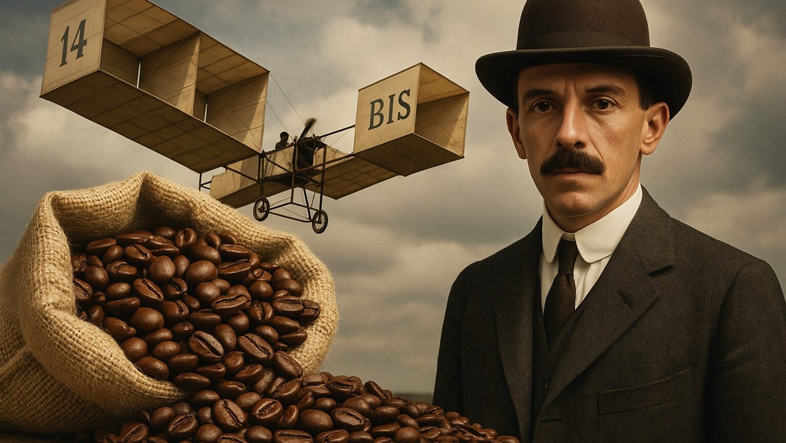 Santos Dumont, Criação do Avião, Aviação, Café