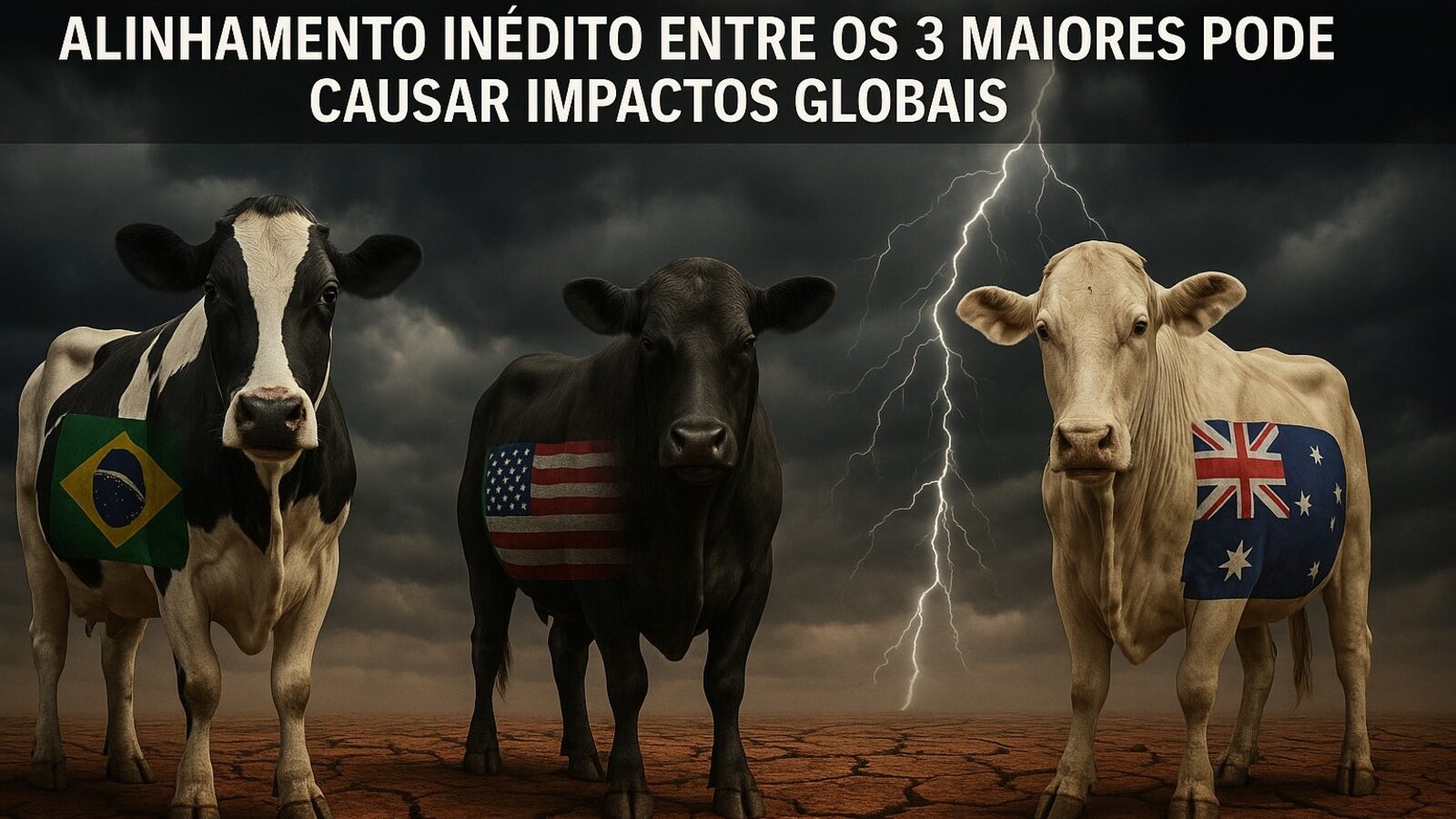 Brasil, EUA, Austrália, Pecuária