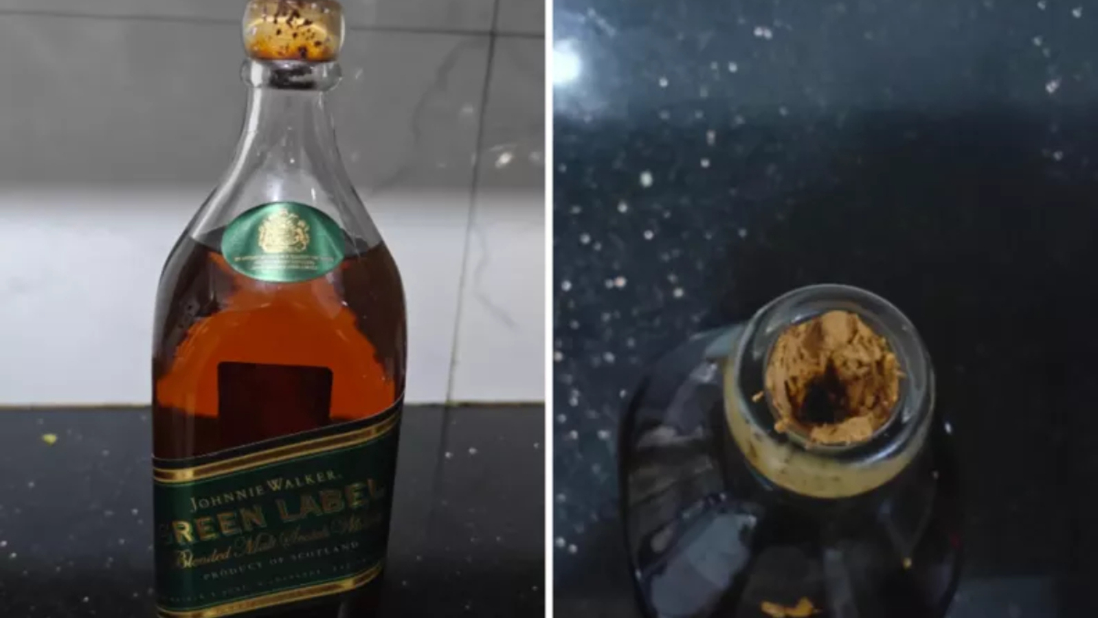 Uísque, Garrafa, Rolha