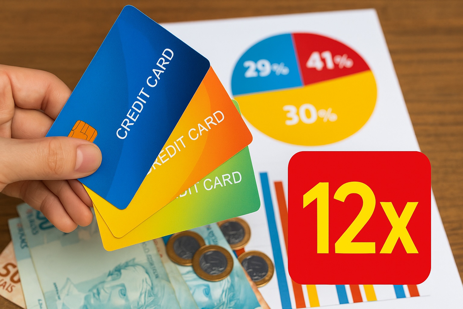 Hábito ou armadilha? Quase metade dos brasileiros usa cartão toda semana e 69% parcelam compras