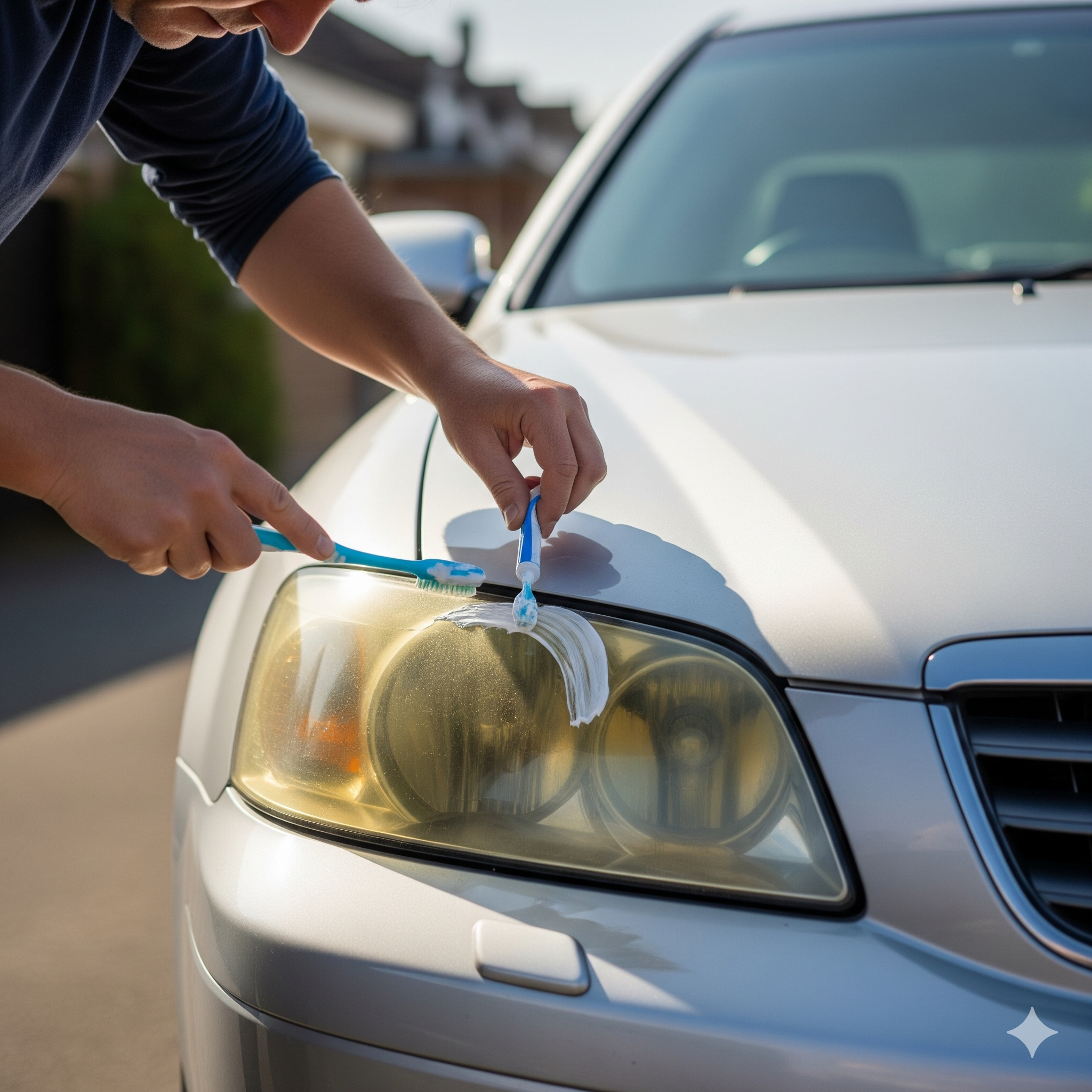 Aprenda o truque simples e barato para limpar o farol do carro com pasta de dente, removendo o amarelado e restaurando o brilho com segurança.