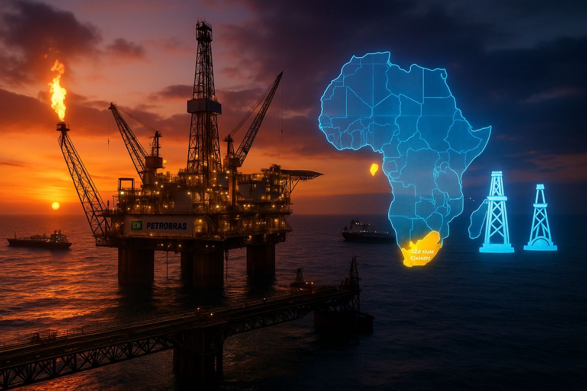 A Petrobras amplia presença em São Tomé e Príncipe, já atuando em quatro blocos no estratégico Golfo da Guiné, em consórcio com gigantes como Shell e Galp, reforçando sua aposta internacional em petróleo e gás.