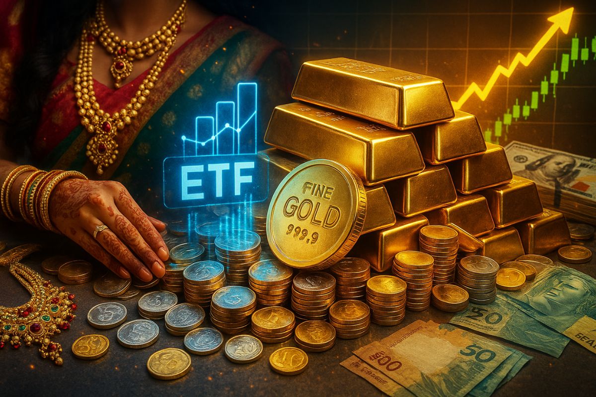 Ouro renova máxima histórica em setembro e atrai investidores com apoio de demanda física e ETFs