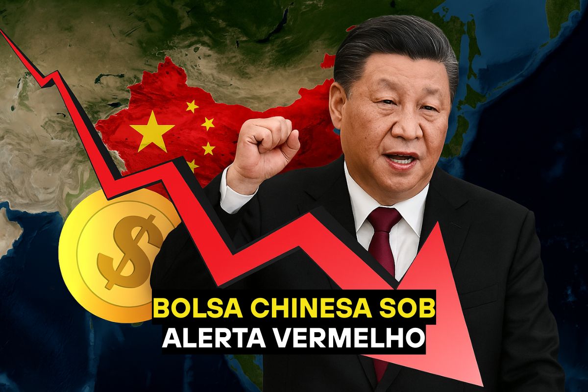 Alta alavancagem financeira impulsiona a bolsa chinesa sob estímulo de Pequim, enquanto investidores estrangeiros recuam e o caso Evergrande expõe riscos.
