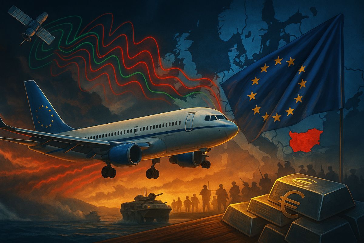 Ataque eletrônico de GPS na Bulgária atinge avião de Ursula von der Leyen e acelera reação militar europeia