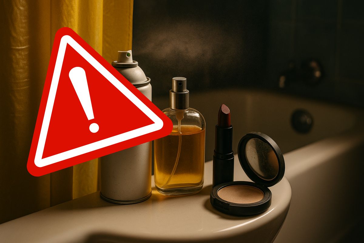 Segundo o Dr. André Wambier, o banheiro pode ser armadilha para a saúde no Brasil: cortinas plásticas e cosméticos liberam químicos que afetam pulmões e desequilibram hormônios.