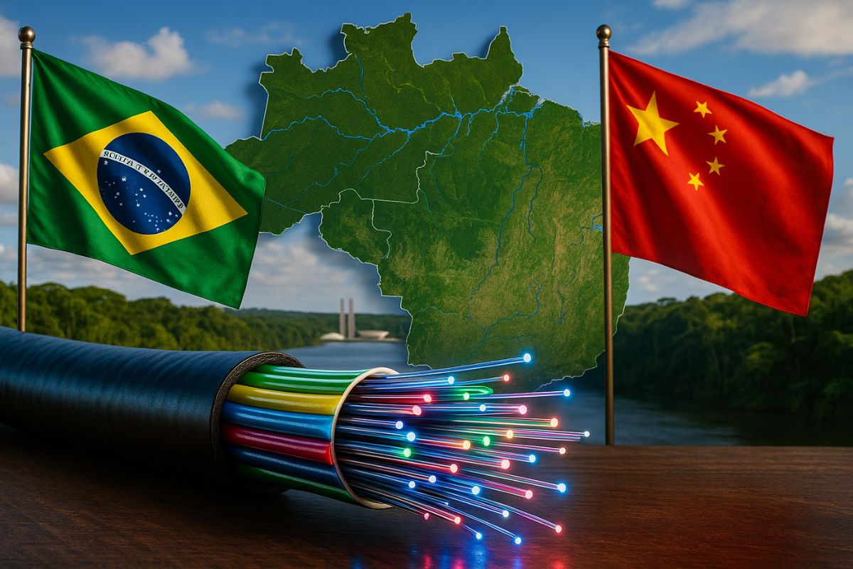 Brasil apresenta na China o Norte Conectado: 12 mil km de fibra óptica na Amazônia para impulsionar inclusão digital e bioeconomia sustentável