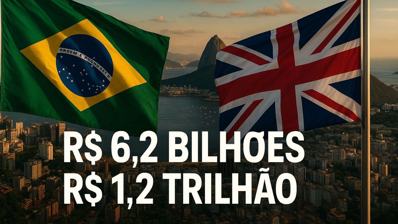 Brasil mira ampliar trocas de R$ 6,2 bilhões com Reino Unido, apresentando plano de R$ 1,2 trilhão (NIB) para atrair investimentos