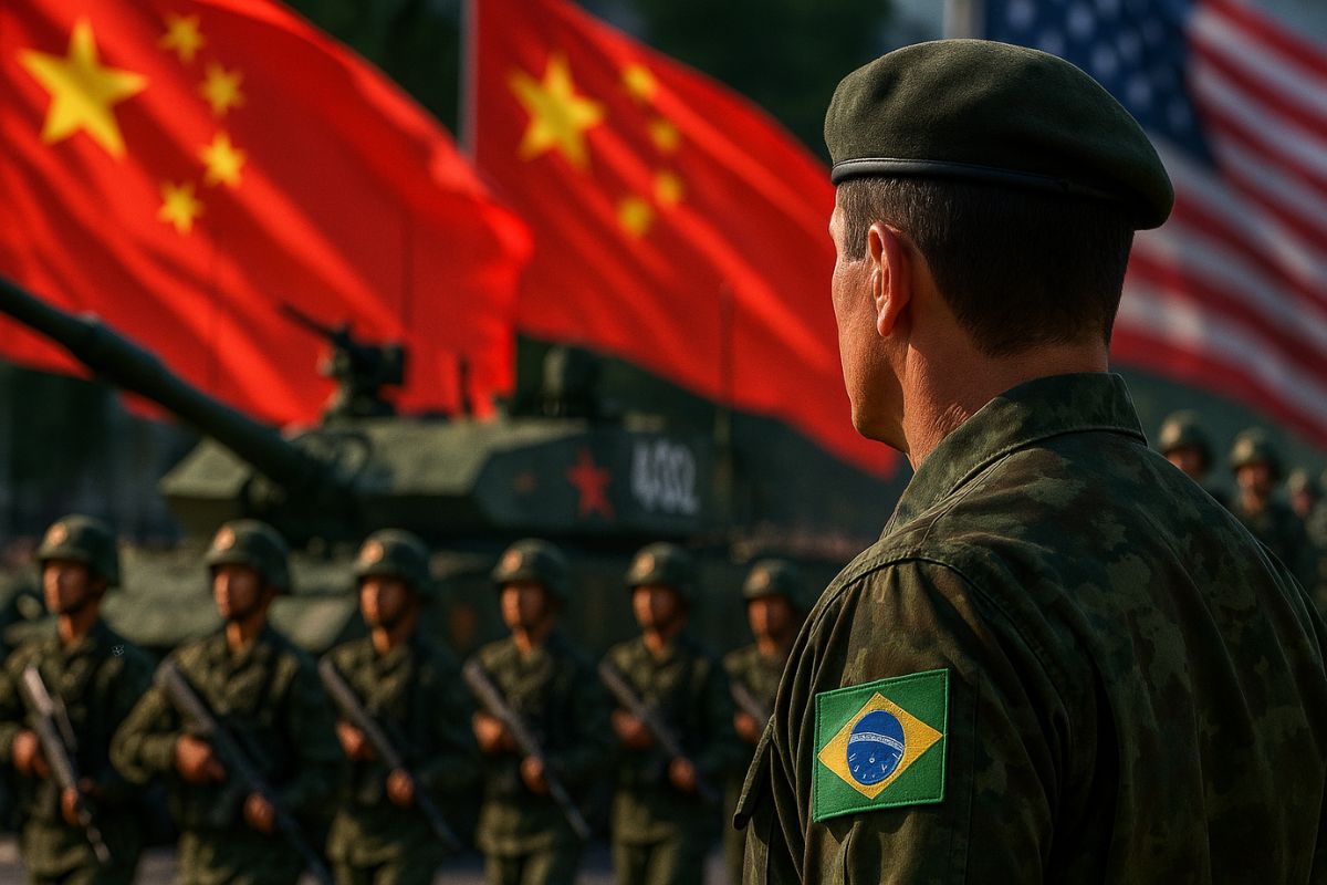 Pela primeira vez em 70 anos, o Brasil cogita romper a aliança militar histórica com os EUA — responsável por 43% das exportações globais de armas — para se aproximar da China, arriscando sanções, isolamento e até vulnerabilidades tecnológicas embutidas nos equipamentos chineses.