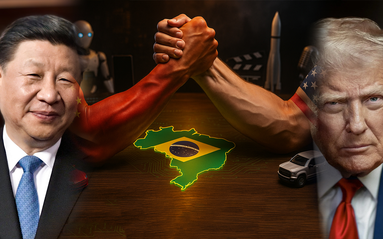 Brasileiros viram a chave Pesquisa mostra China à frente dos EUA em eletrônicos, carros, IA e revela um dado que surpreende