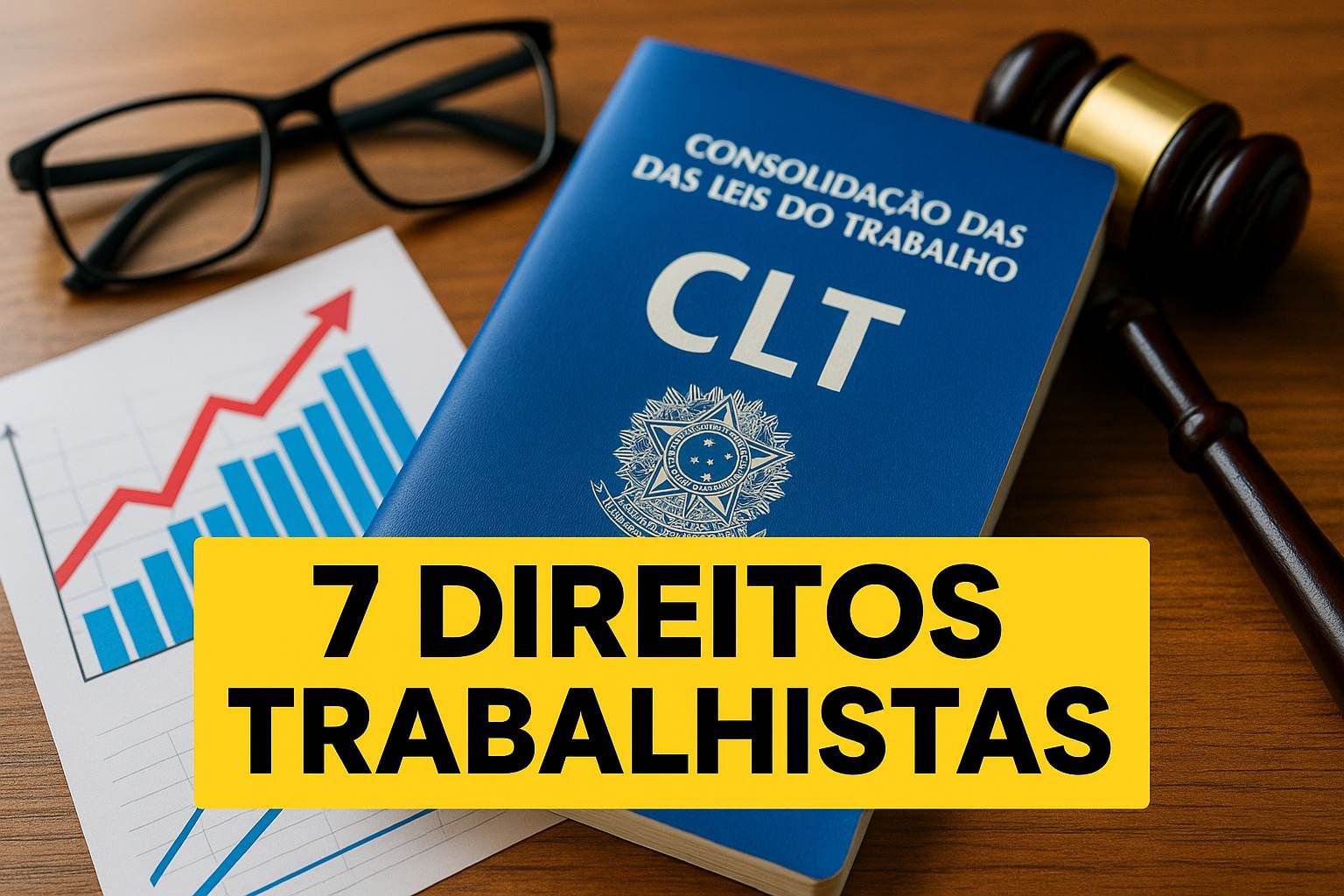 Conheça 7 direitos trabalhistas da CLT: intervalo de 1 a 2h, feriado pago em dobro e rescisão em até 10 dias após demissão.