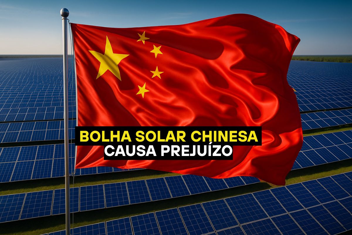 China produz 588 GW de painéis solares em um ano e provoca prejuízo bilionário