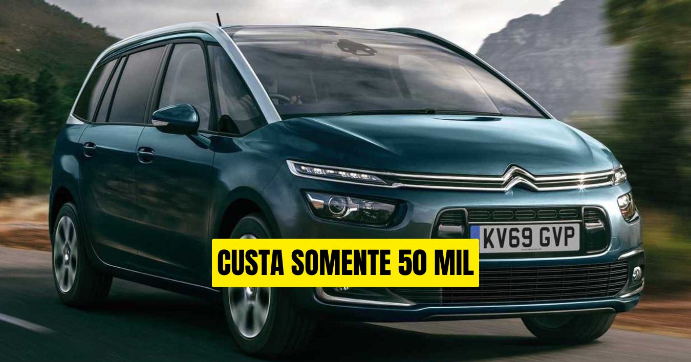 Raro no Brasil, o Citroën Grand C4 Picasso combina motor 1.6 THP, 7 lugares, entre-eixos de picape e autonomia de 684 km em um monovolume à frente do tempo.