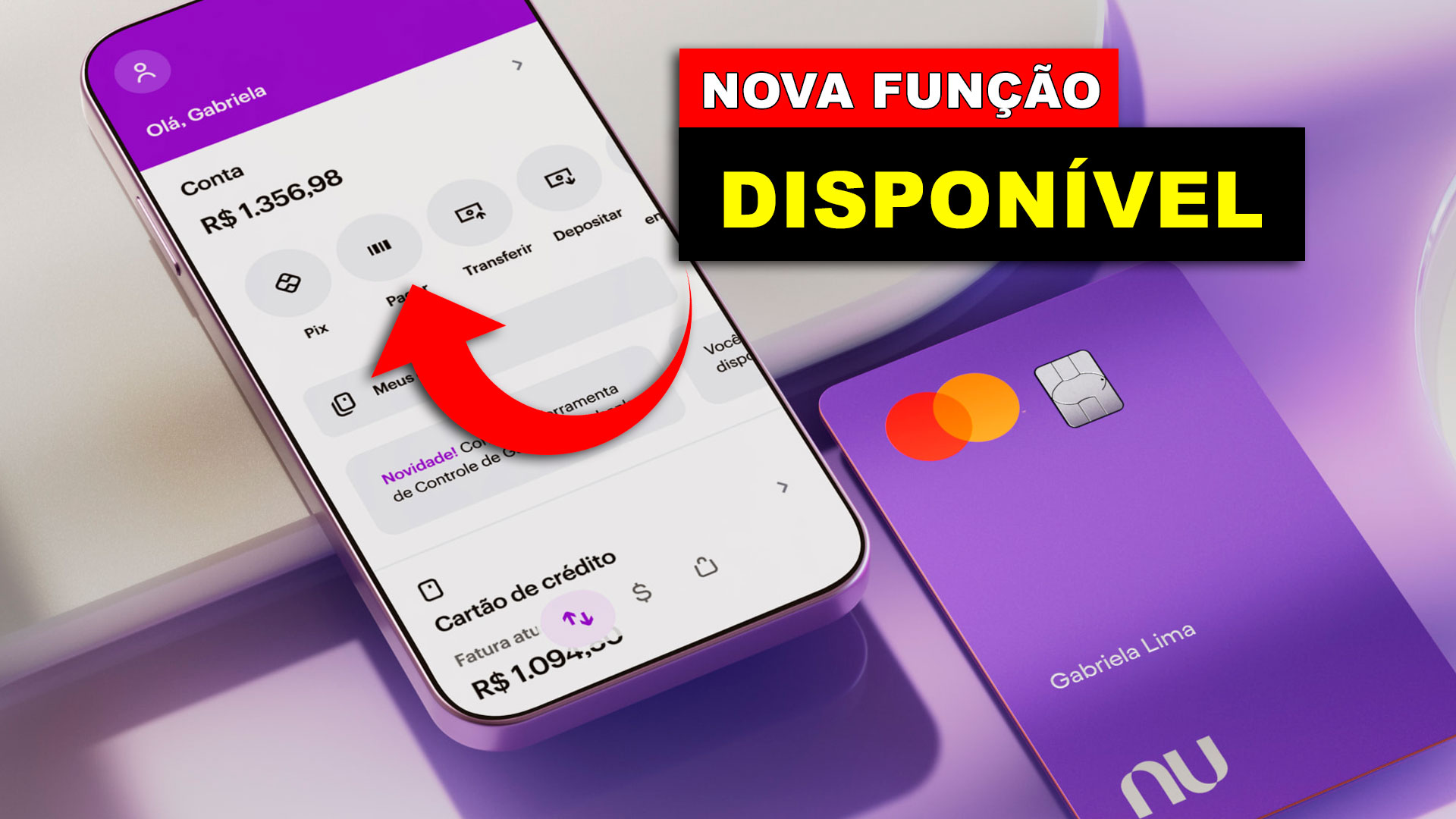 Com 100 milhões de clientes no Brasil, Nubank libera nova função e dinheiro cai na hora para quem recebe, já para quem paga, o Pix pode ser parcelado em até 12x na fatura