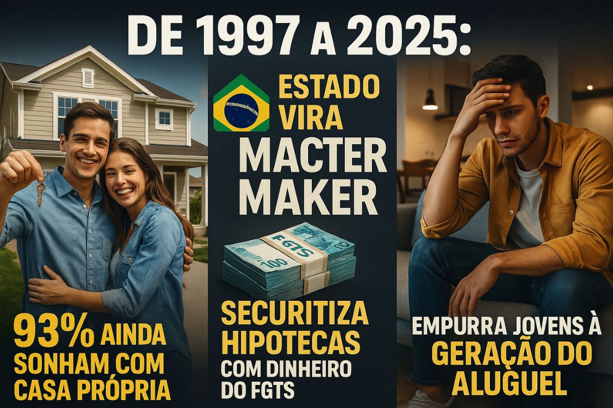Estado empurra jovens à “geração do aluguel” desde 1997, mesmo com 93% ainda sonhando com casa própria