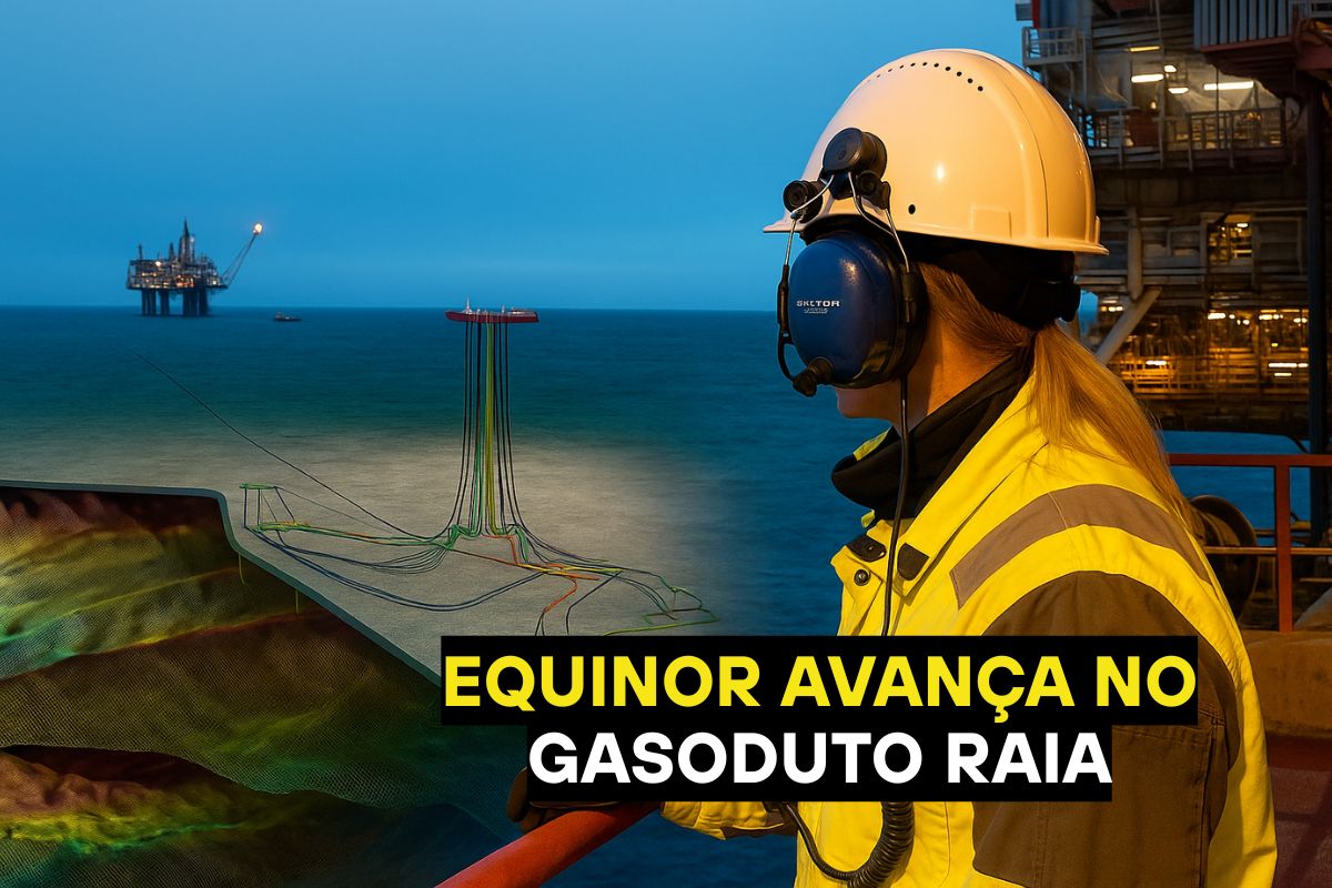 Equinor conclui trecho inicial do gasoduto Raia, em Macaé, em parceria com a Petrobras, projeto que poderá suprir até 15% da demanda nacional de gás natural.