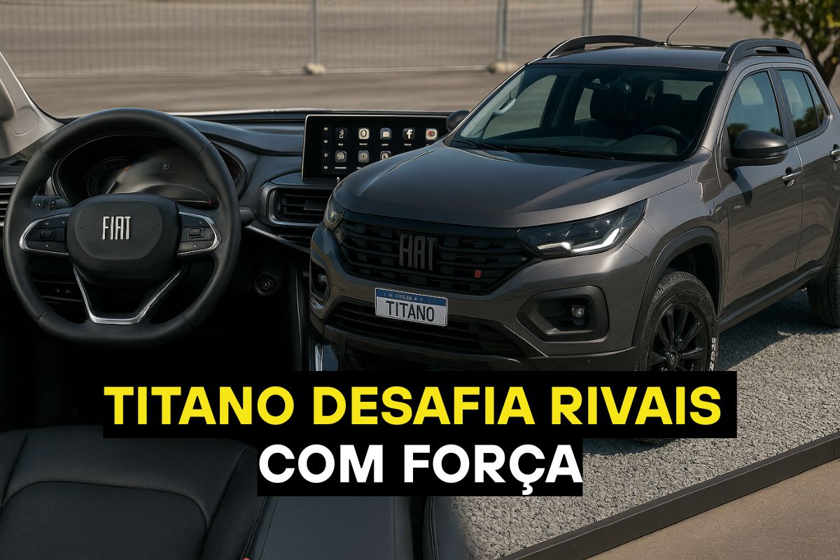 Fiat Titano Volcano 2026 ganha motor 2.2 turbodiesel de 200 cv e câmbio automático de 8 marchas, com desempenho melhor e consumo de combustível menor.
