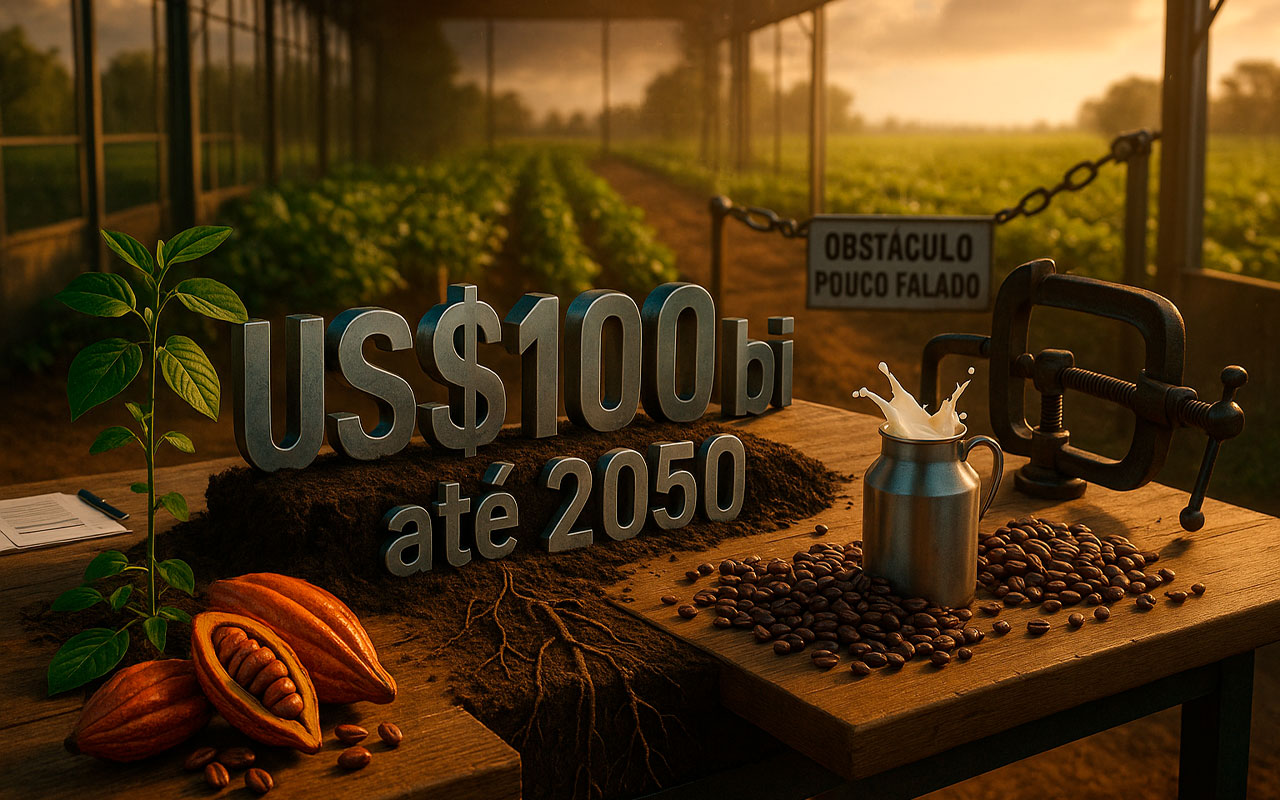 Gigantes da soja, cacau, leite e café apostam na agricultura regenerativa com US$ 100 bi até 2050, mas obstáculo pouco falado pode travar tudo