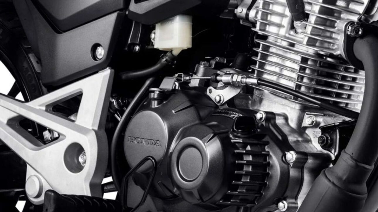Motor flex de 162,7 cm³ de la CG 160 2026 entrega hasta 14,7 cv, con bajo consumo y autonomía estimada de hasta 630 km. (Imagen: divulgação)