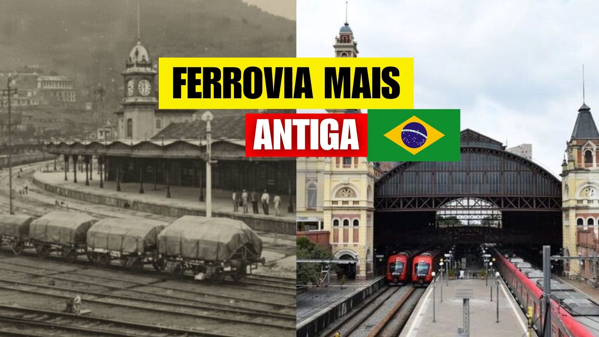 Primeira ferrovia paulista, inaugurada em 1867, ainda liga Santos ao interior, vence a Serra do Mar e transporta milhões de toneladas.