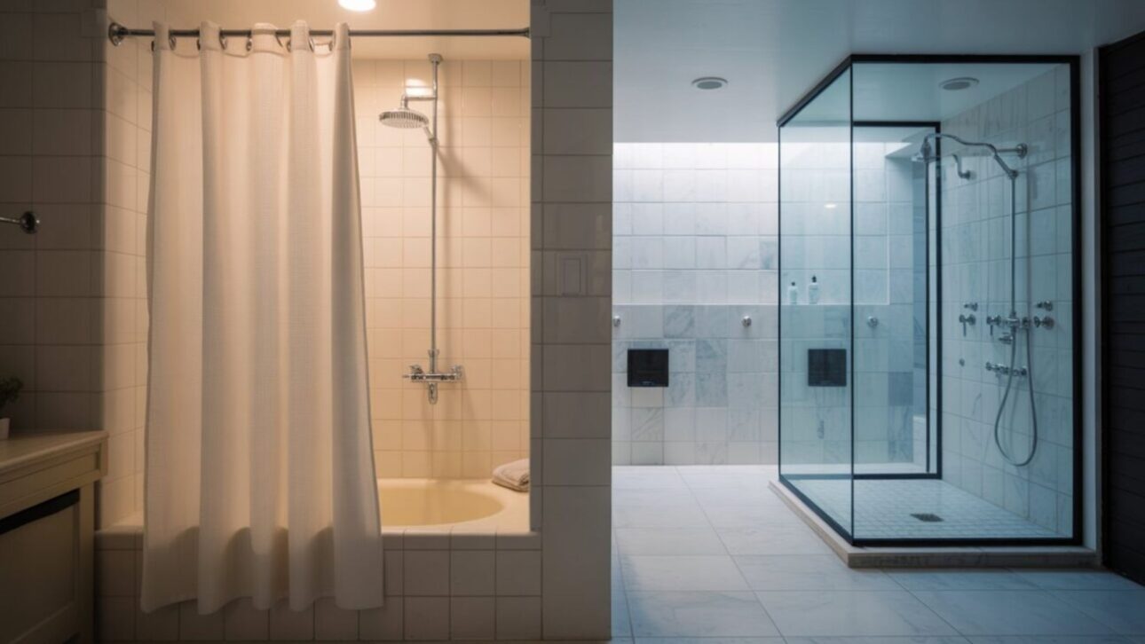 Descubre cómo el ducha italiana y paredes de sombra están sustituyendo el box de vidrio y transformando baños en espacios modernos.